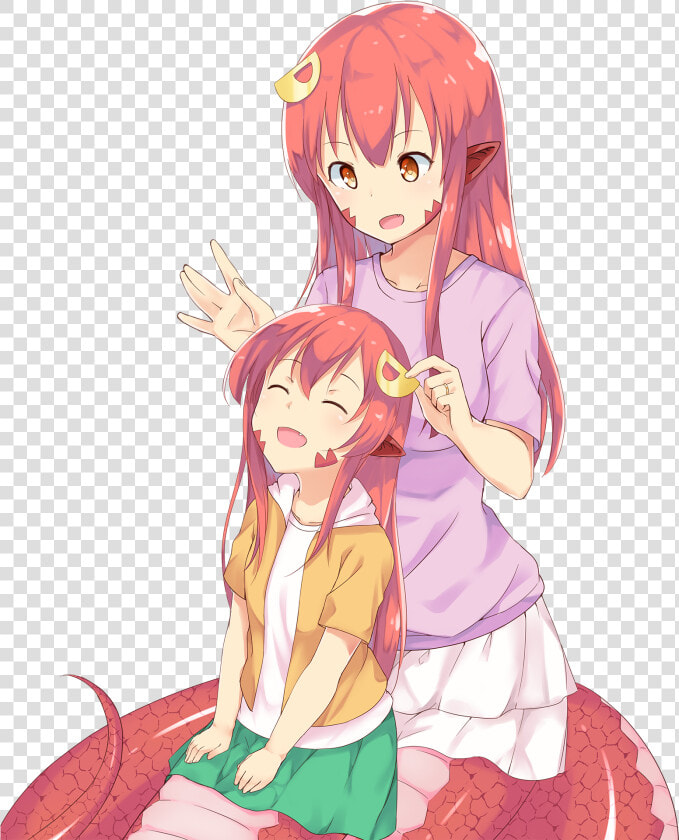 Transparent Nichijou Png   Monster Musume Miia And Kurusu  Png DownloadTransparent PNG