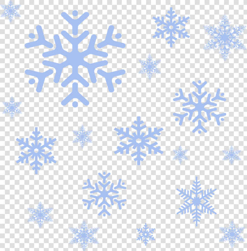 Transparent Snowflakes Clipart Black And White   Falling Blue Snowflakes Png  Png DownloadTransparent PNG