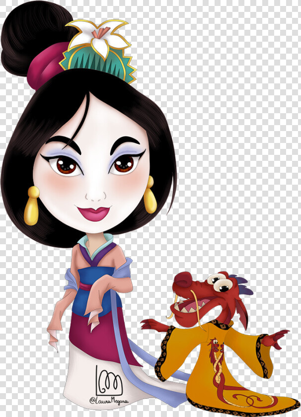  disney  fanart  mulan  mushu  digitalart  chibipic   Mulan Chibi  HD Png DownloadTransparent PNG