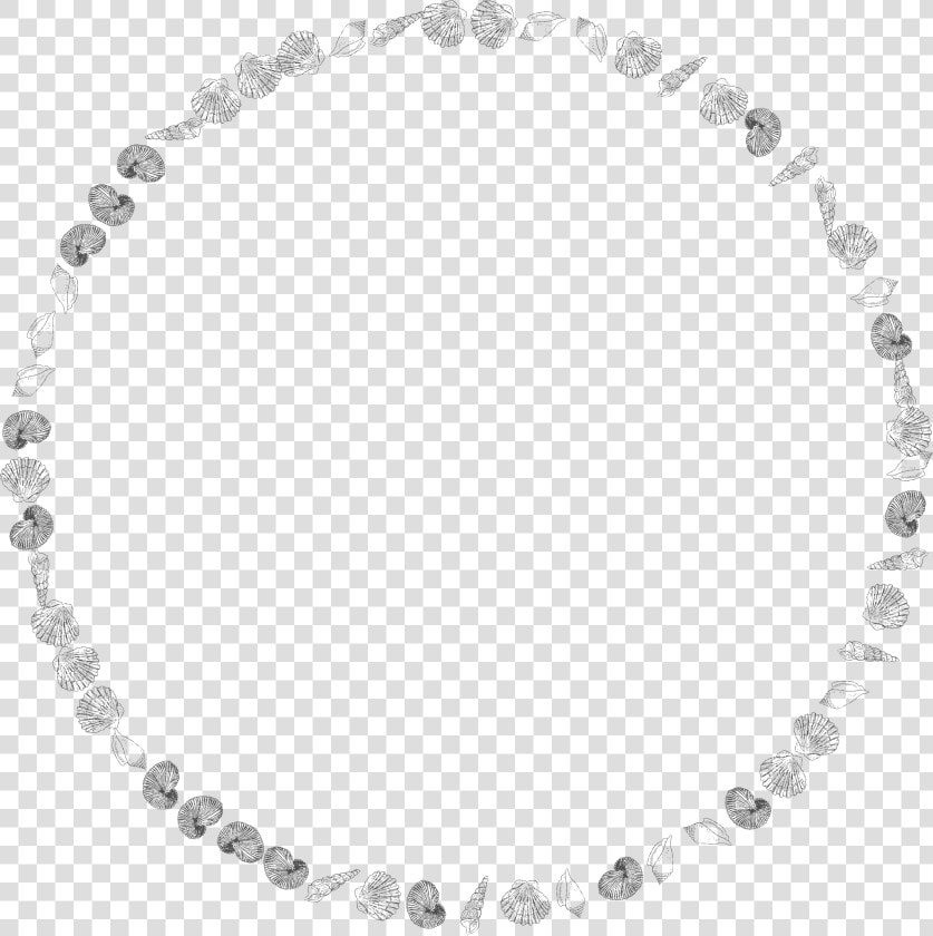 Chain jewellery body Jewelry   Seashell Round Border Clipart Png  Transparent PngTransparent PNG