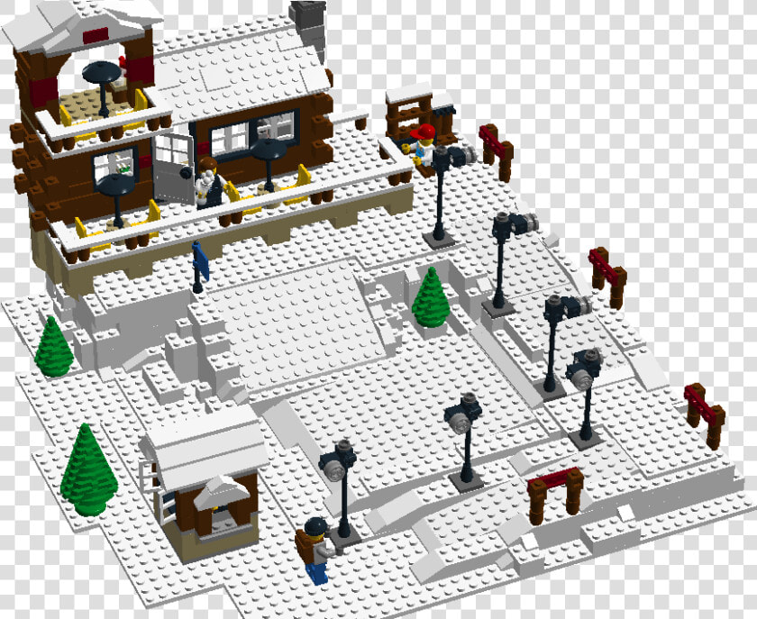 A Lego Chap Can Relax And Watch Others Skiing   Lego  HD Png DownloadTransparent PNG