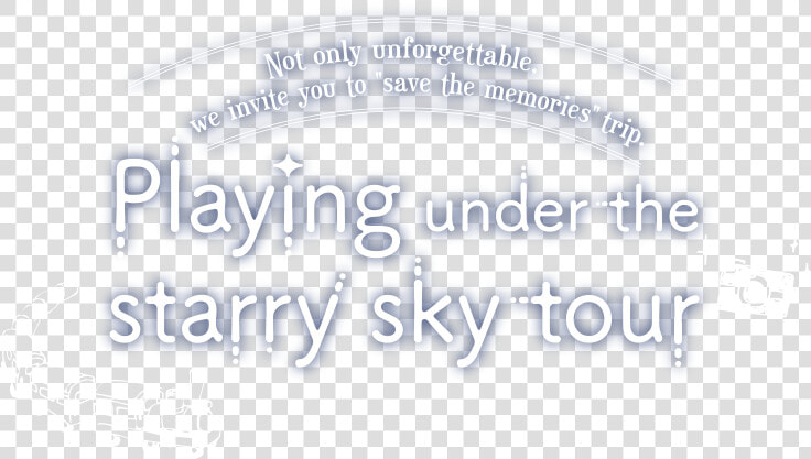 Playing Under The Starry Sky Tour   Printing  HD Png DownloadTransparent PNG