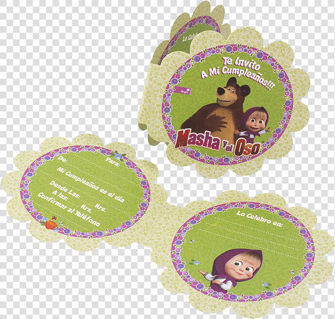 Tarjetas De Invitación Masha  HD Png DownloadTransparent PNG