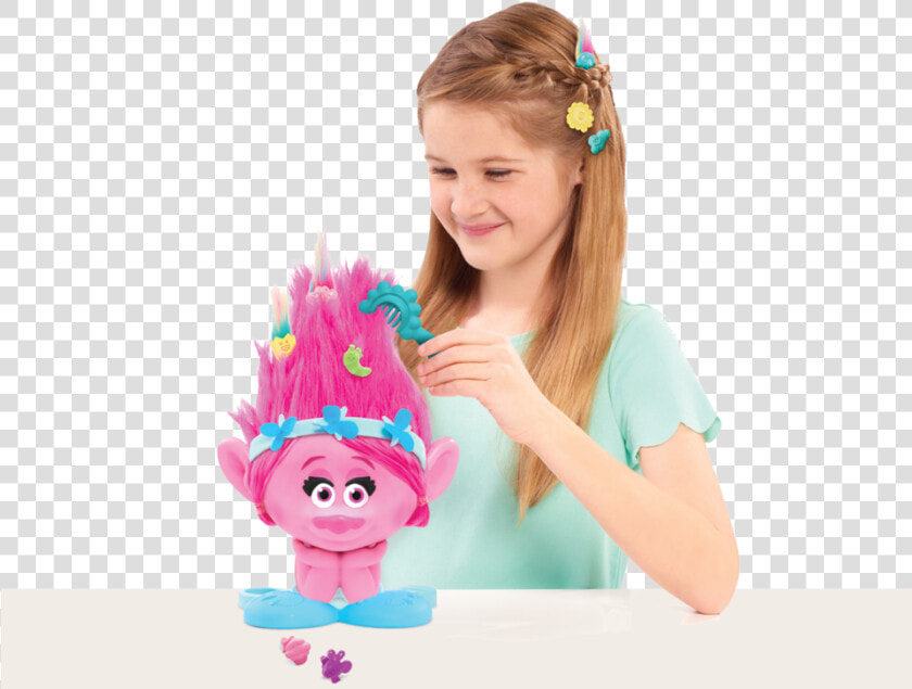 Trolls Poppy Styling Troll   Trolls Poppy Styling Head  HD Png DownloadTransparent PNG