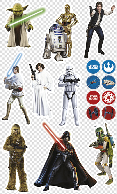 Mini Personagens Decorado Star Wars Clássico   Personagens Do Star Wars  HD Png DownloadTransparent PNG