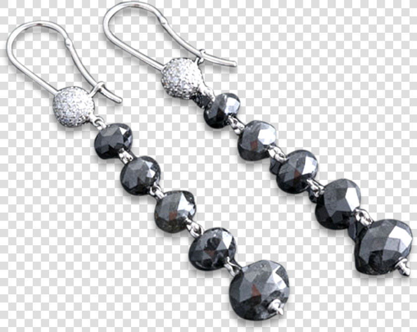 Black Diamond Dangle Earrings    Earrings  HD Png DownloadTransparent PNG