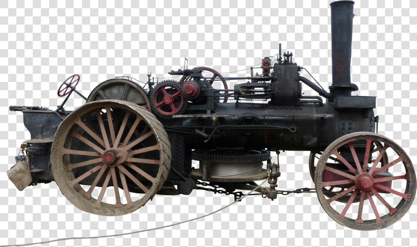 Steam Powered Agricultural Ploughing Device   Invention Made At The Time Of Industrial Revolution  HD Png DownloadTransparent PNG