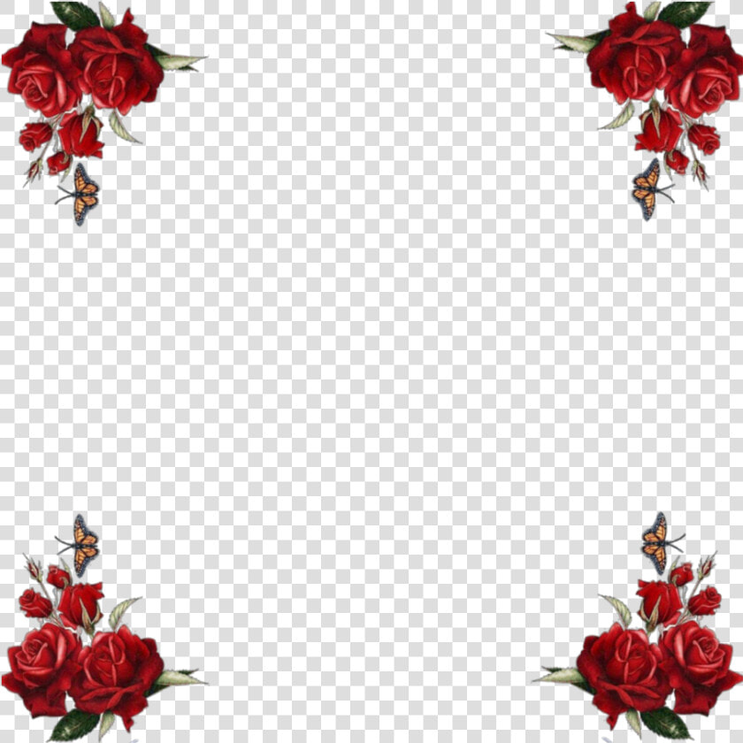  mq  red  roses  border  borders   Feliz Dias Delas Madres Esposa  HD Png DownloadTransparent PNG