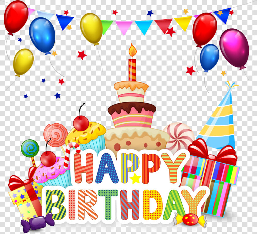 Cake Happy Birthday Cartoon Cupcake Free Download Png   Happy Birthday Cake Cartoon  Transparent PngTransparent PNG