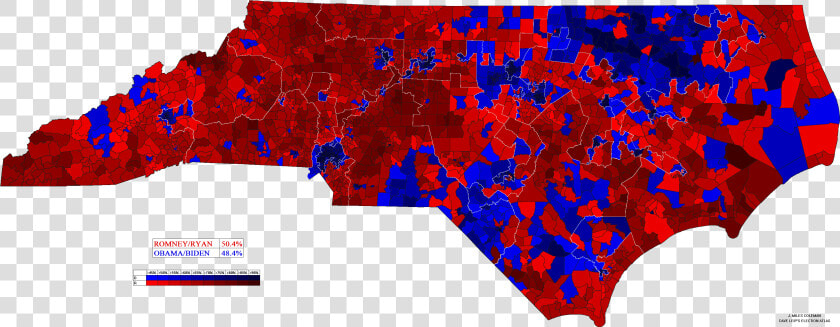 After The Battlegroundnorth Carolina 2012 Presidential   Nc Election Map 2016  HD Png DownloadTransparent PNG