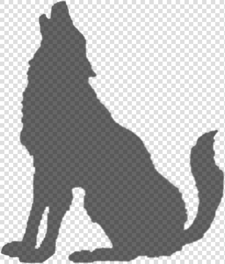 White Wolf Favicon   Silhouette Of A Wolf  HD Png DownloadTransparent PNG