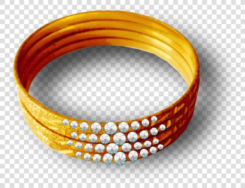 Diamond Gold Bangles   Bangle  HD Png DownloadTransparent PNG