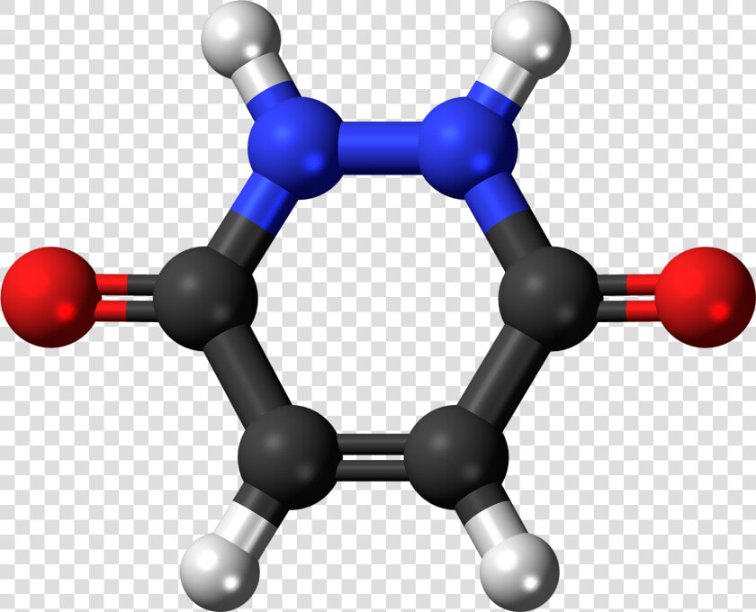 Maleic Hydrazide Molecule Ball   Ball And Stick Model Of Propene  HD Png DownloadTransparent PNG