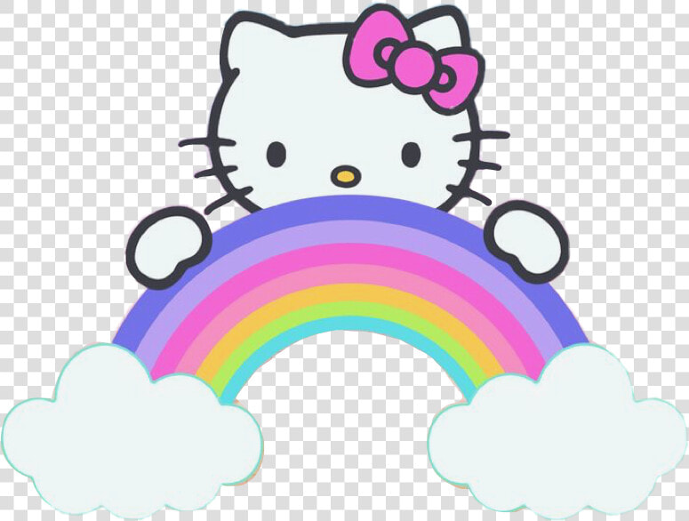  hellokitty  sanrio  hellokittyunicorn  rainbow  kitty  HD Png DownloadTransparent PNG