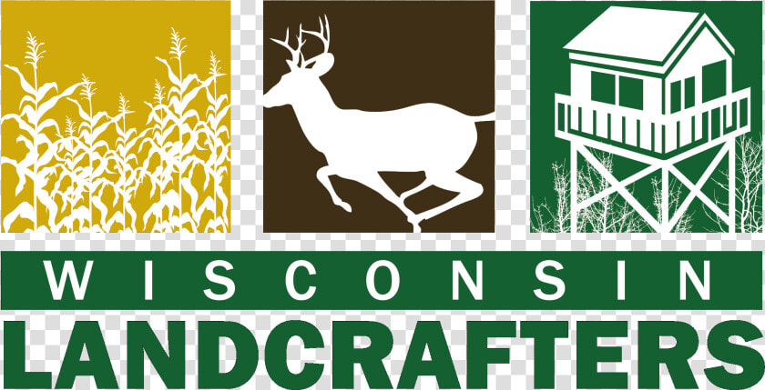 Cornfield Deer Cabin Logo Of Wisconsin Landcrafters   Food Plot Land Management Logo  HD Png DownloadTransparent PNG