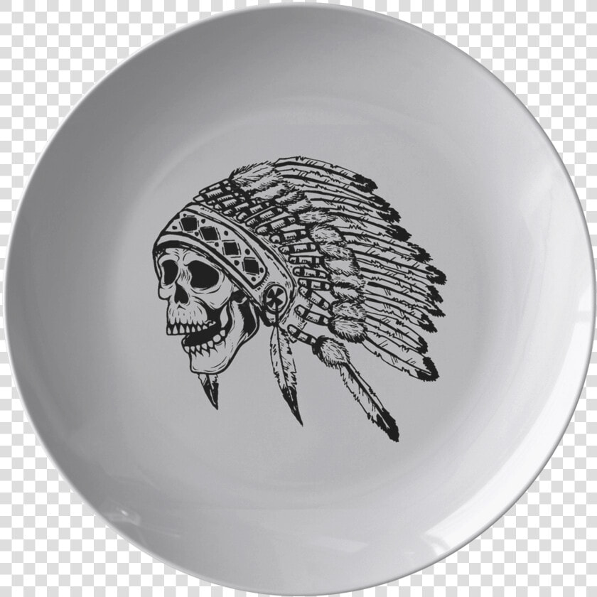 Native American Skull Headdress Microwave Safe  Bpa    Native American Headdress Drawing  HD Png DownloadTransparent PNG