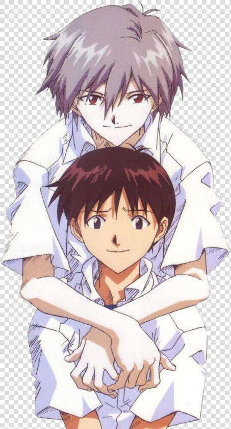  shinji  shinjiikari  kaworu  kaworunagisa  nge  neongenesisevangelion   Shinji Ikari Kaworu Nagisa  HD Png DownloadTransparent PNG