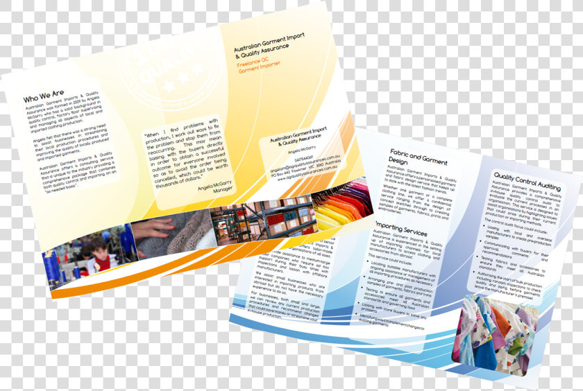 Copywriting And Designing A Tri fold Brochure   Brochure Garments Trifold  HD Png DownloadTransparent PNG