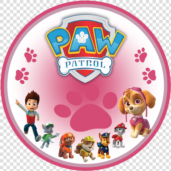 Adesivo Patrulha Canina Rosa  HD Png DownloadTransparent PNG