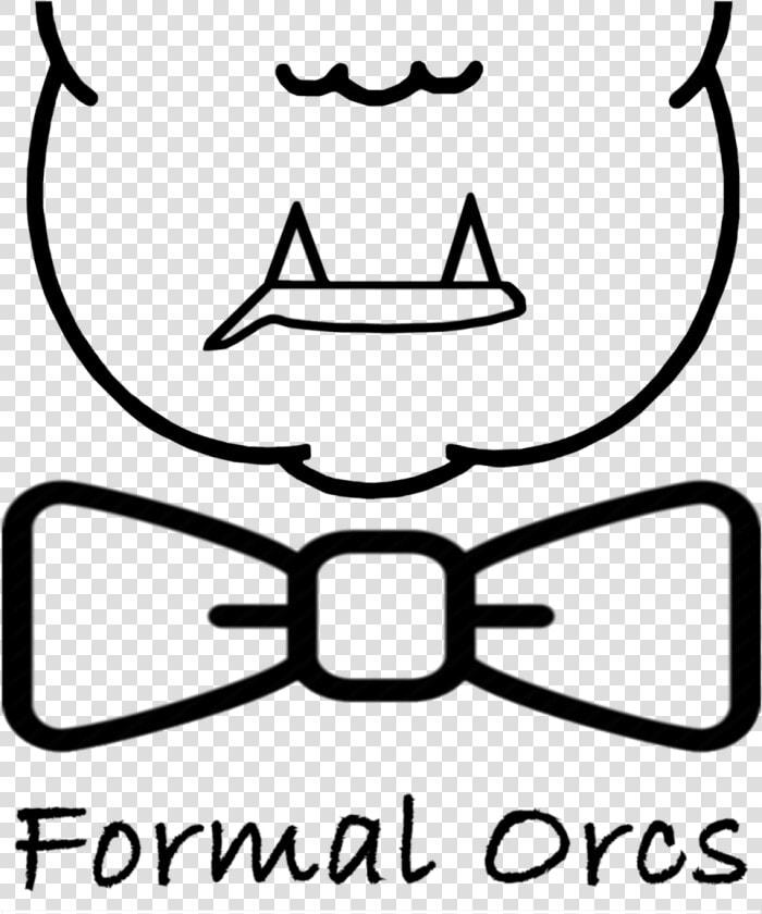 Formal Orcs Logo Black   Bow Png Black And White  Transparent PngTransparent PNG