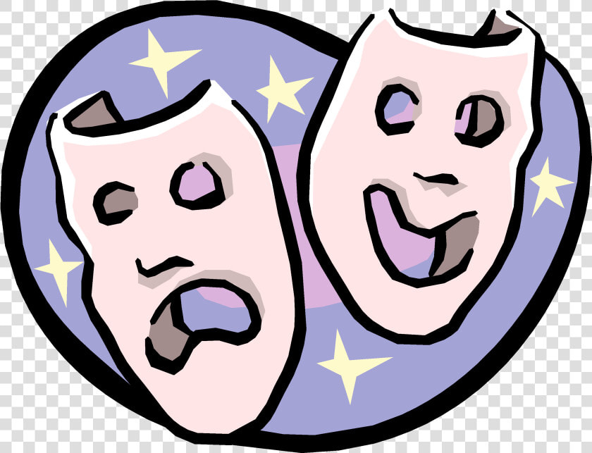 Cartoon Theatre Masks Transparent   Drama Masks  HD Png DownloadTransparent PNG