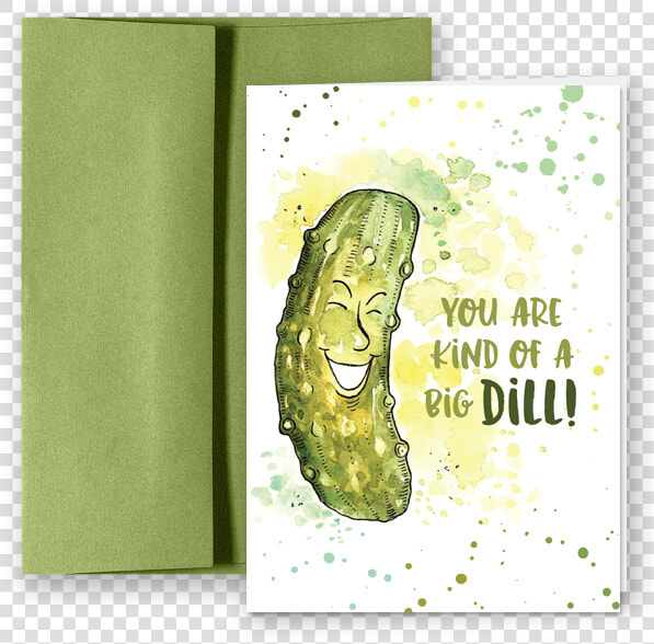 Dill Pun Watercolor   Cucumber  HD Png DownloadTransparent PNG