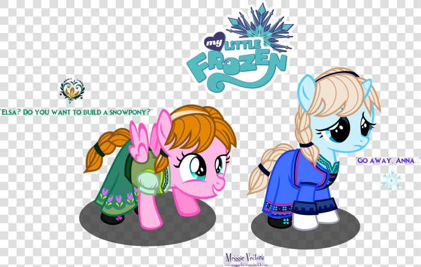 Meganlovesangrybirds Filly Princess Anna And Filly   Filly Elsa  HD Png DownloadTransparent PNG