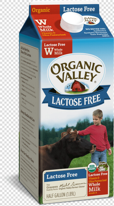 Organic Valley Lactose Free Milk  HD Png DownloadTransparent PNG