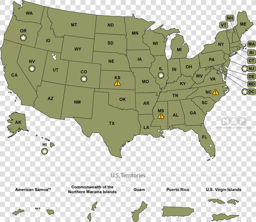 United States Map   States Where Gay Marriage Is Legal 2019  HD Png DownloadTransparent PNG