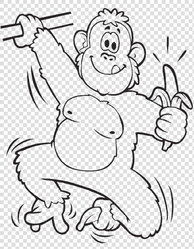 Orangutan Coloring Pages To Color   Orangutan Colouring Pages  HD Png DownloadTransparent PNG