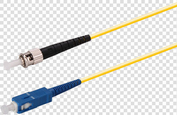 Sc st fiber Optic Patch Cable Singlemode Simplex Fiber   Usb Cable  HD Png DownloadTransparent PNG