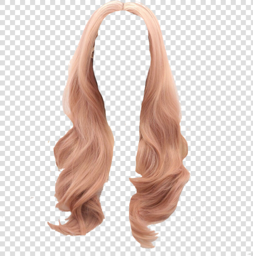  coral  hair  wig  long Hair  pretty Hair  pink   Wig  HD Png DownloadTransparent PNG