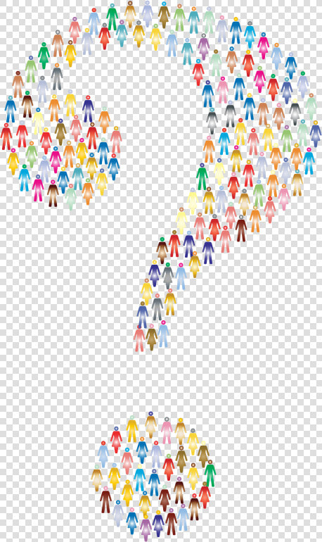 Prismatic Human Confusion   Creative Question Mark Clipart  HD Png DownloadTransparent PNG