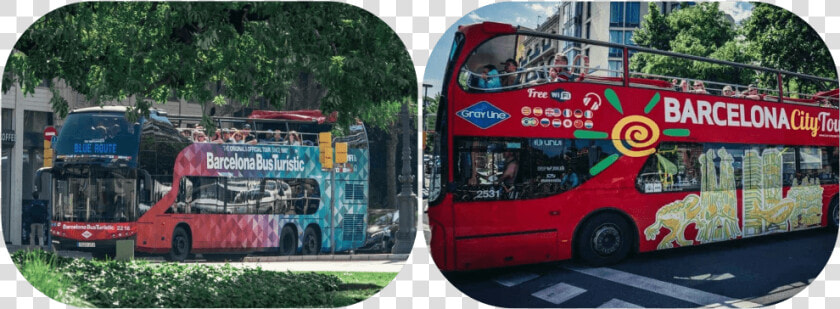 Hop On Hop Off Both Busses   Double decker Bus  HD Png DownloadTransparent PNG