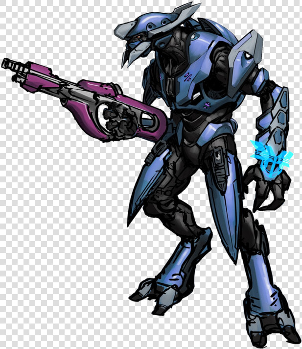 Halo Legends Wiki   Halo Reach Elite Concept Art  HD Png DownloadTransparent PNG