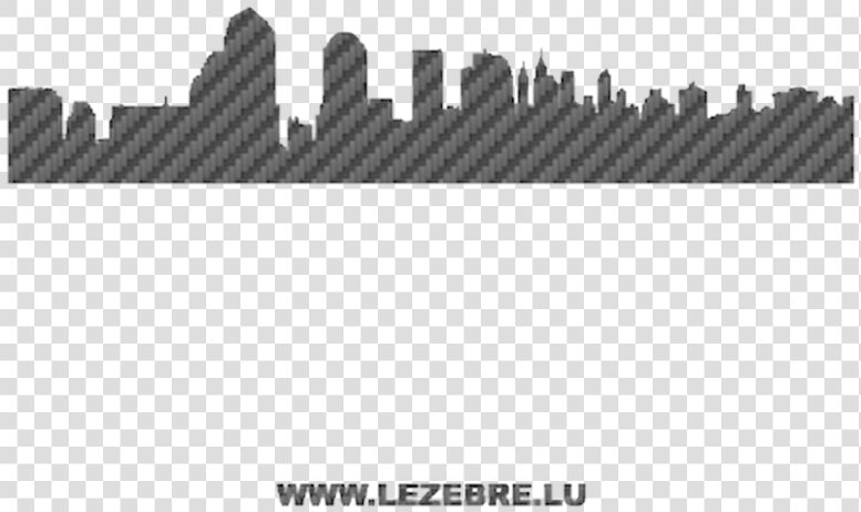 Silhouette New York City Carbon Decal   View Of New York From Nj City  HD Png DownloadTransparent PNG