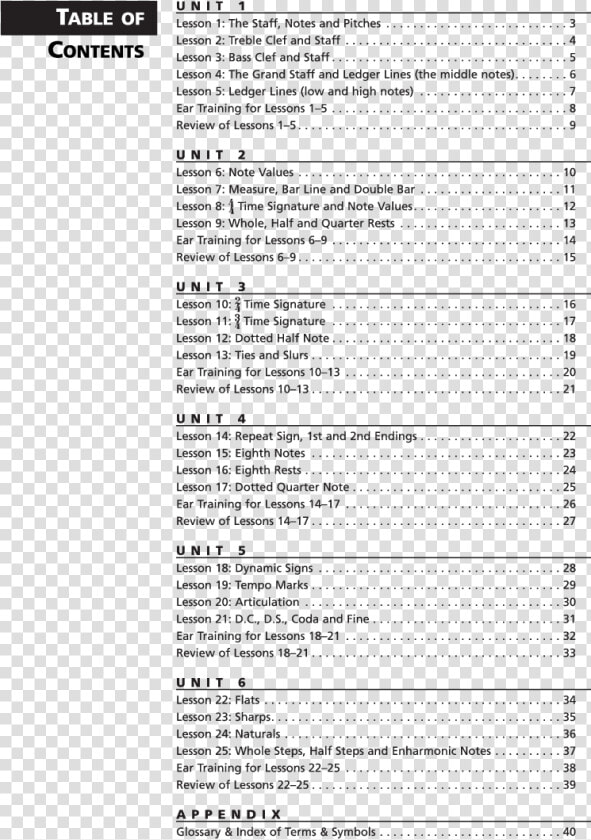 Product Thumbnail   Alfred Music Theory Book 3 Table Of Contents  HD Png DownloadTransparent PNG