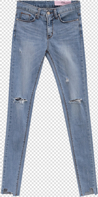 Chuu 5kg High Waist Ripped Jeans Children 2020 Spring   Pocket  HD Png DownloadTransparent PNG