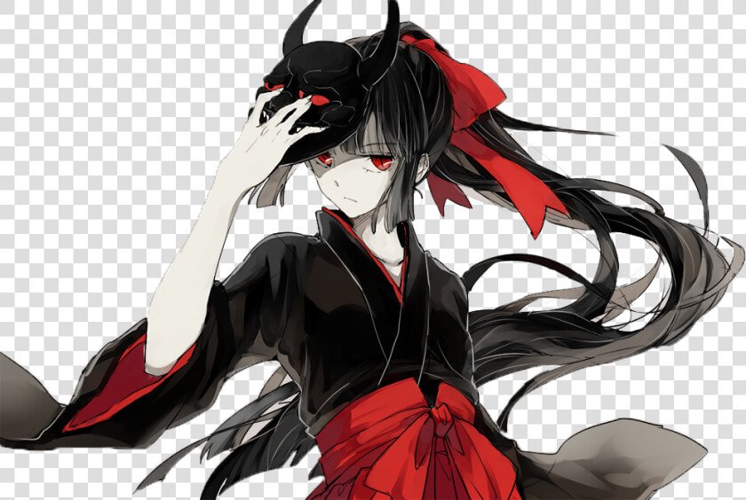 Transparent Demon Eyes Clipart   Anime Demon Girl Red Eyes  HD Png DownloadTransparent PNG