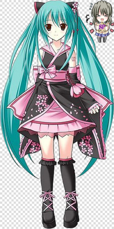 Hatsune Miku Sakura Kimono  HD Png DownloadTransparent PNG