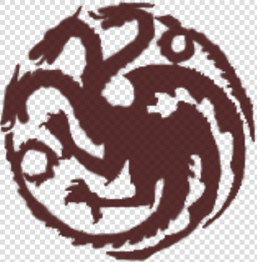 Game Of Thrones Targaryen Logo   Game Of Thrones Sigils Black  HD Png DownloadTransparent PNG