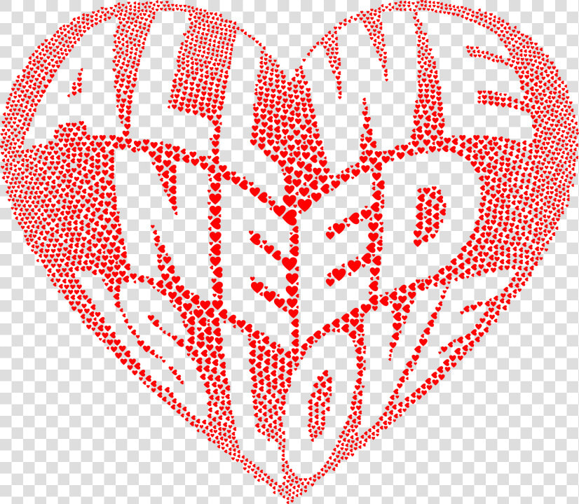 Hearts Love Typography Free Vector Graphic On Pixabay   Heart For Valentine  HD Png DownloadTransparent PNG