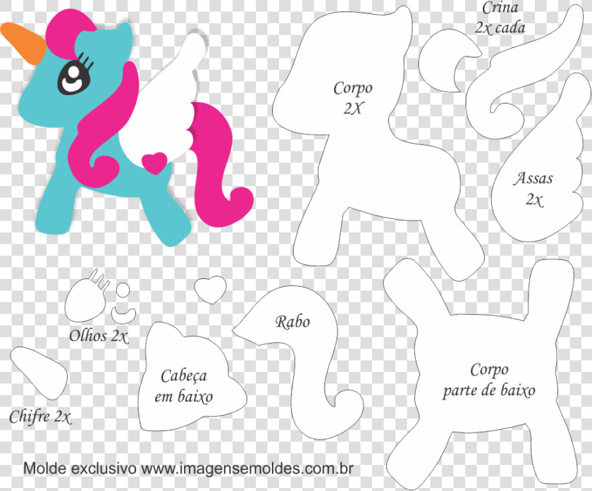 Transparent Ostridge Clip Art   Moldes Eva Unicornio  HD Png DownloadTransparent PNG