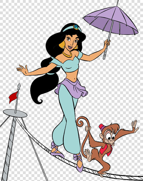 Jasmine Clip Art   Princess Jasmine And Monkey  HD Png DownloadTransparent PNG