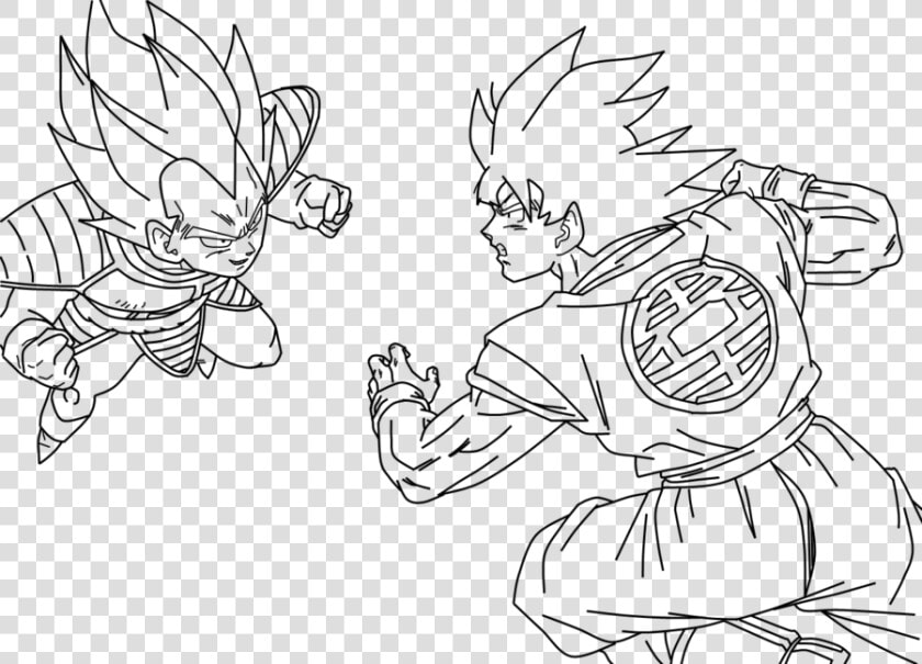 Super Saiyan Goku Kamehameha Dragon Ball Tattoo Dbz   Dragon Ball Para Colorear Goku Y Vegeta  HD Png DownloadTransparent PNG