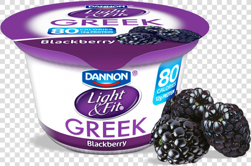 Blackberry Greek Yogurt   Greek Yogurt Light And Fit Vanilla  HD Png DownloadTransparent PNG