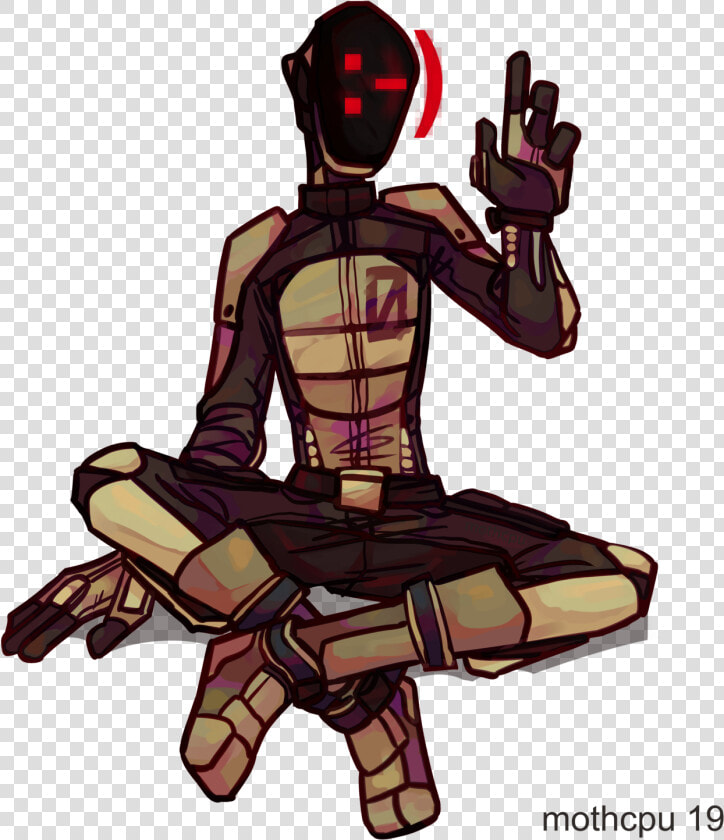 Zer0 Borderlands   Sitting  HD Png DownloadTransparent PNG