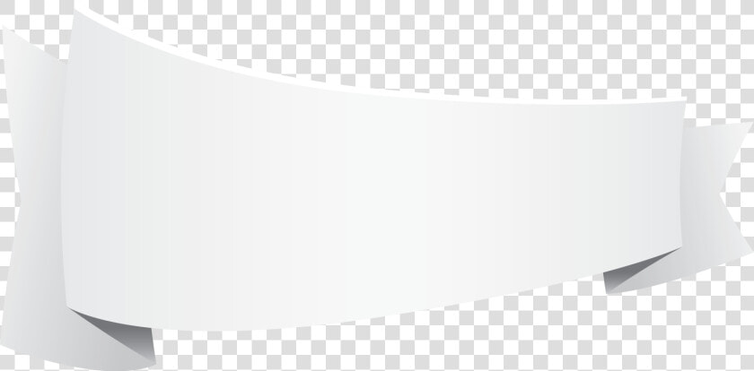 White Right Bend Ribbon Banner With Fold Wedge End   White Banner  HD Png DownloadTransparent PNG