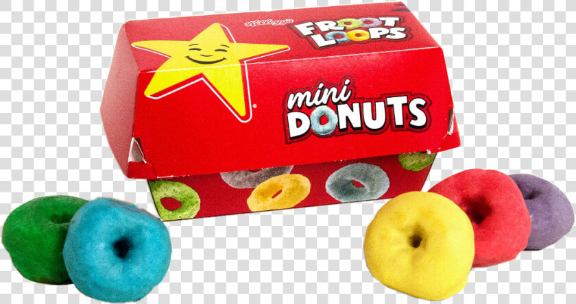  frootloops  mini  dount  ftestickers  freetoedit   Hardee  39 s Fruit Loop Donuts  HD Png DownloadTransparent PNG