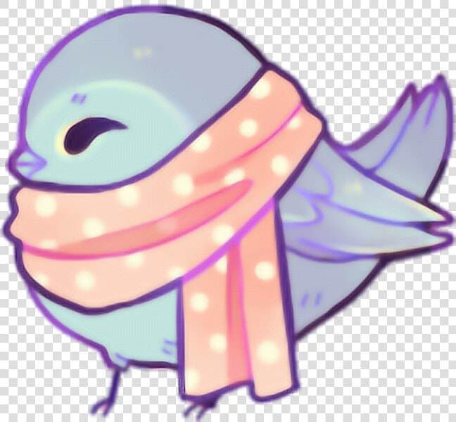  cute  kawaii  anime  bird  colorful   Kawaii Cute Bird Drawing  HD Png DownloadTransparent PNG